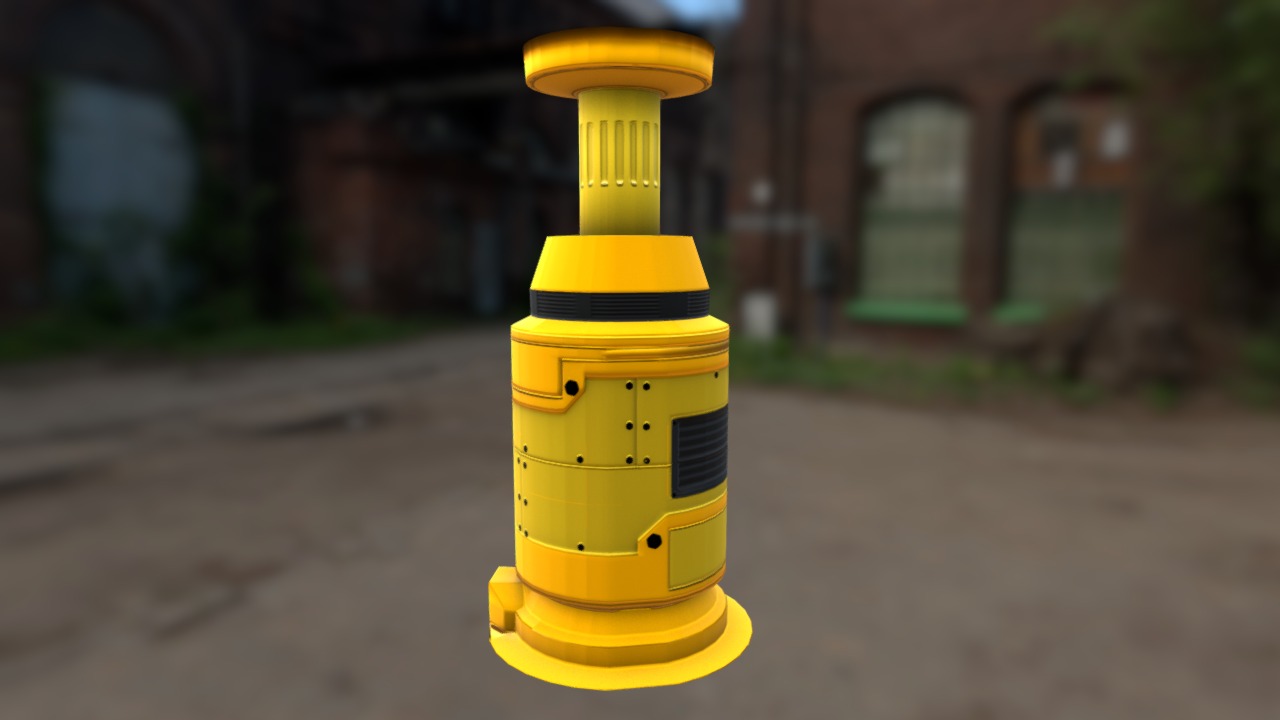 3D model NRG Co. Industrial Generator - This is a 3D model of the NRG Co. Industrial Generator. The 3D model is about a yellow fire hydrant.