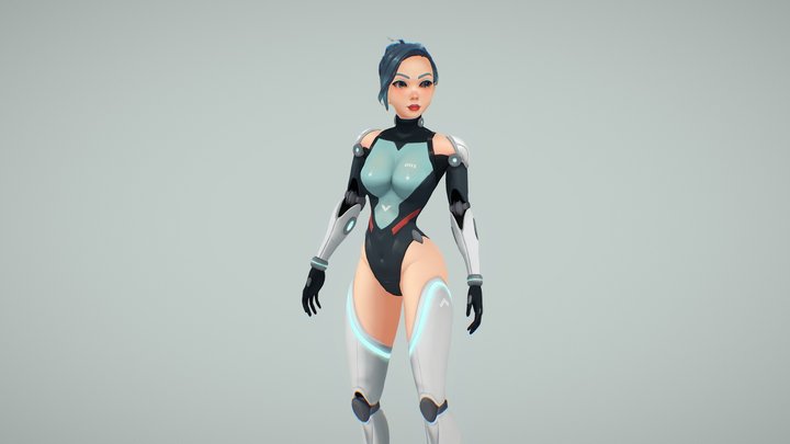 Cyborg model 001 3D Model