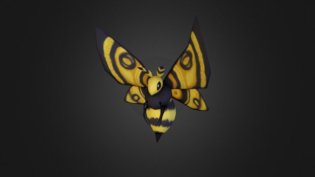 Bumble Moth 3D Model
