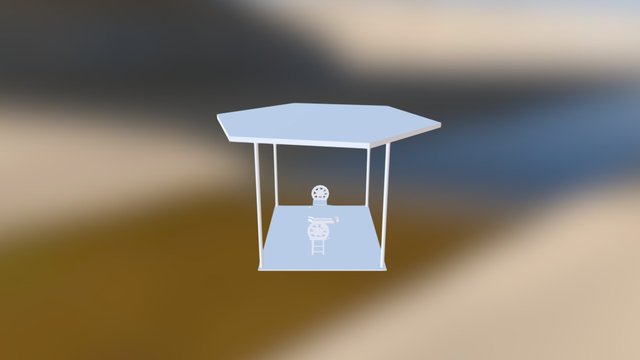 Table And Chairs MARIANNECADAG 3D Model