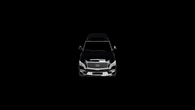 2015 - Infiniti QX80 3D Model