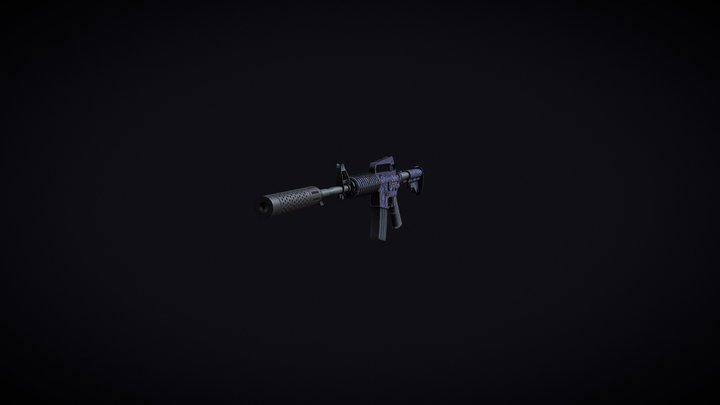 M4A1-s | Black Lotus 3D Model