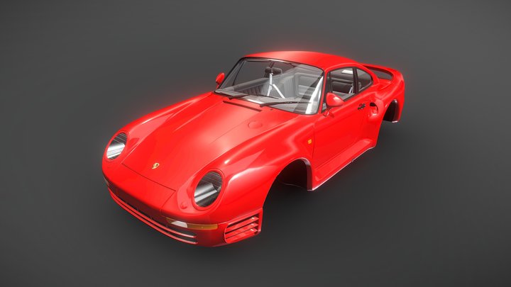 Porsche 959 (CMS18 Mod) 3D Model
