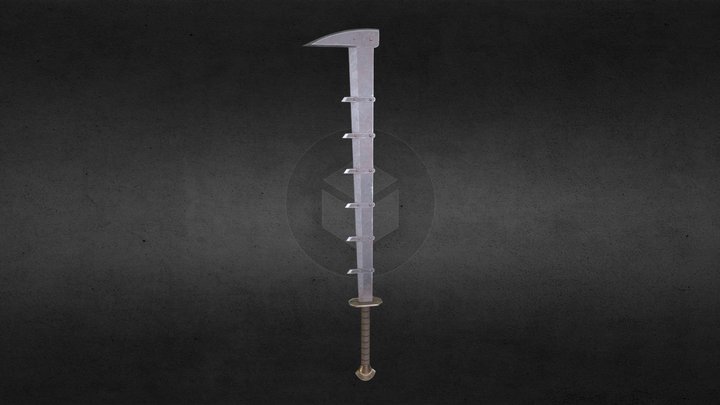 Fanged sword 3D Model