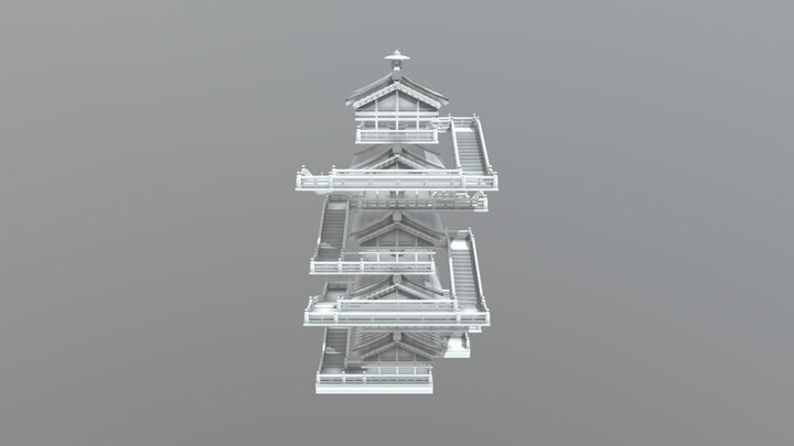 Building - Shinto Watchtower 3D Model