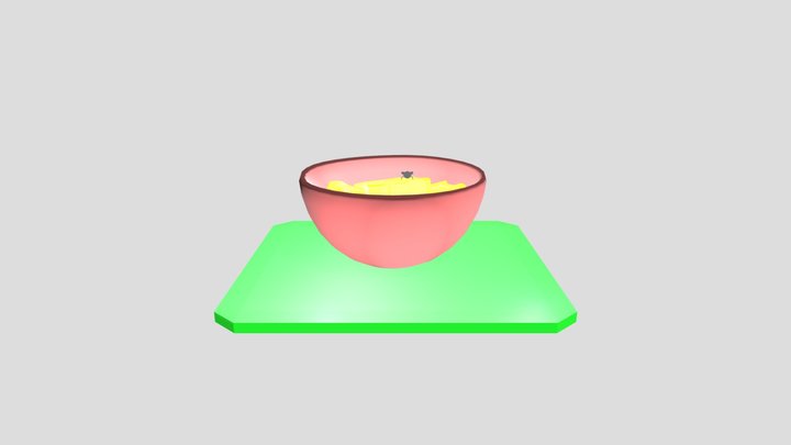 Coins In Bowl 3D Model