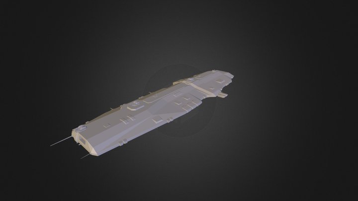 Hiigaran Super Carrier 3D Model