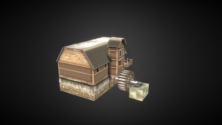 Water Mill 3D Model