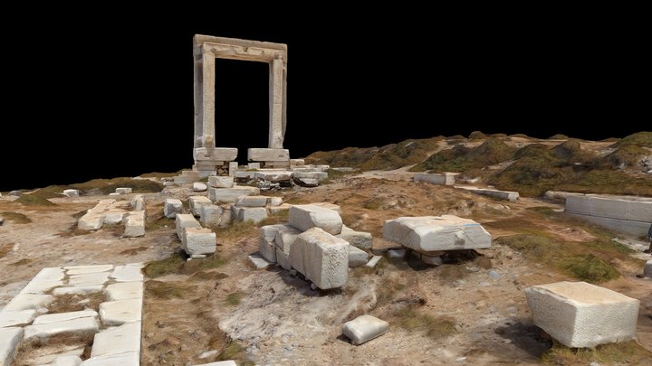 Temple of Apollo - Portara, Greece 3D Model