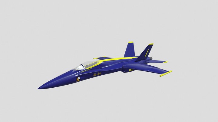 Blue Angels FA/18 3D Model