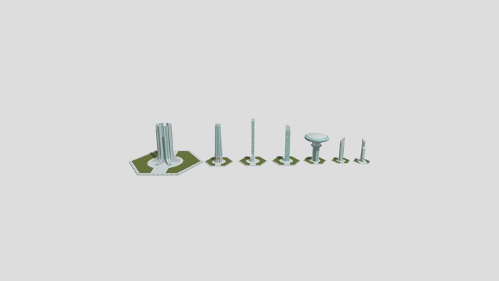 Sky Building 3D Model