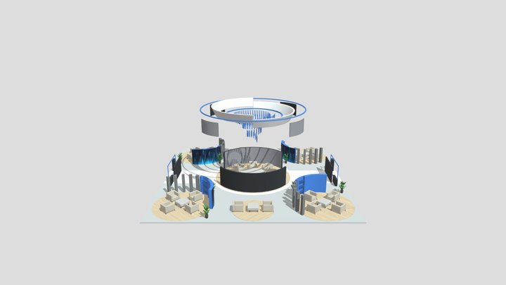 洽谈区new 3D Model