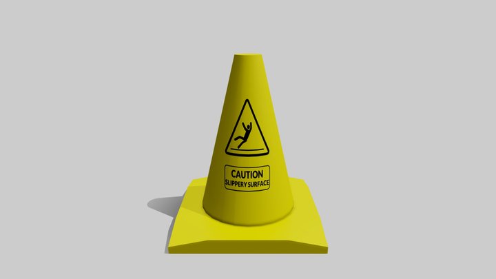 Caution Cone 3D Model