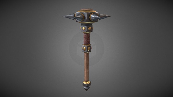 Stylized Mace 3D Model
