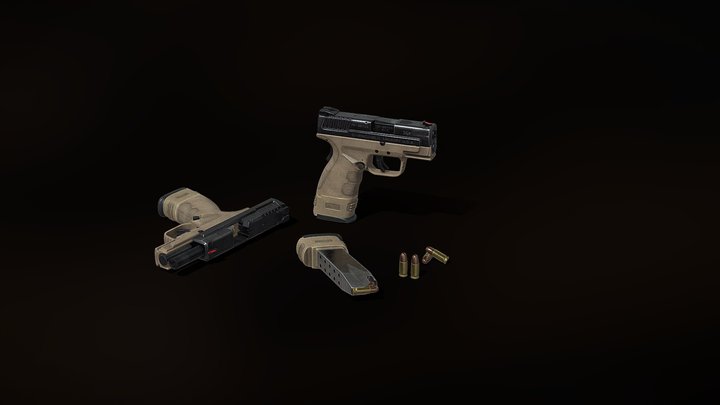 Springfield XD Sub-compact 3D Model