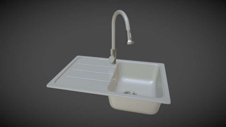 kitchen sink VERONA 7850_W 3D Model