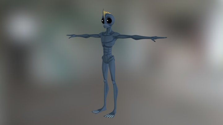 Lovecraft Fish Man 3D Model