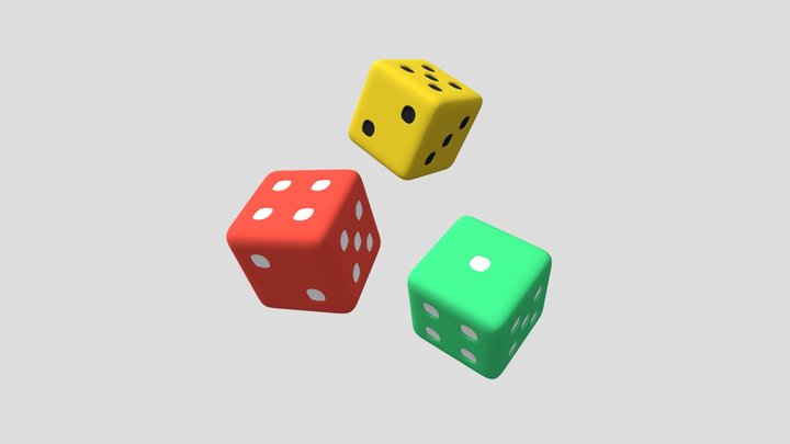 🎲 High-Quality 3D Dice Model - Game Ready 🎲 3D Model