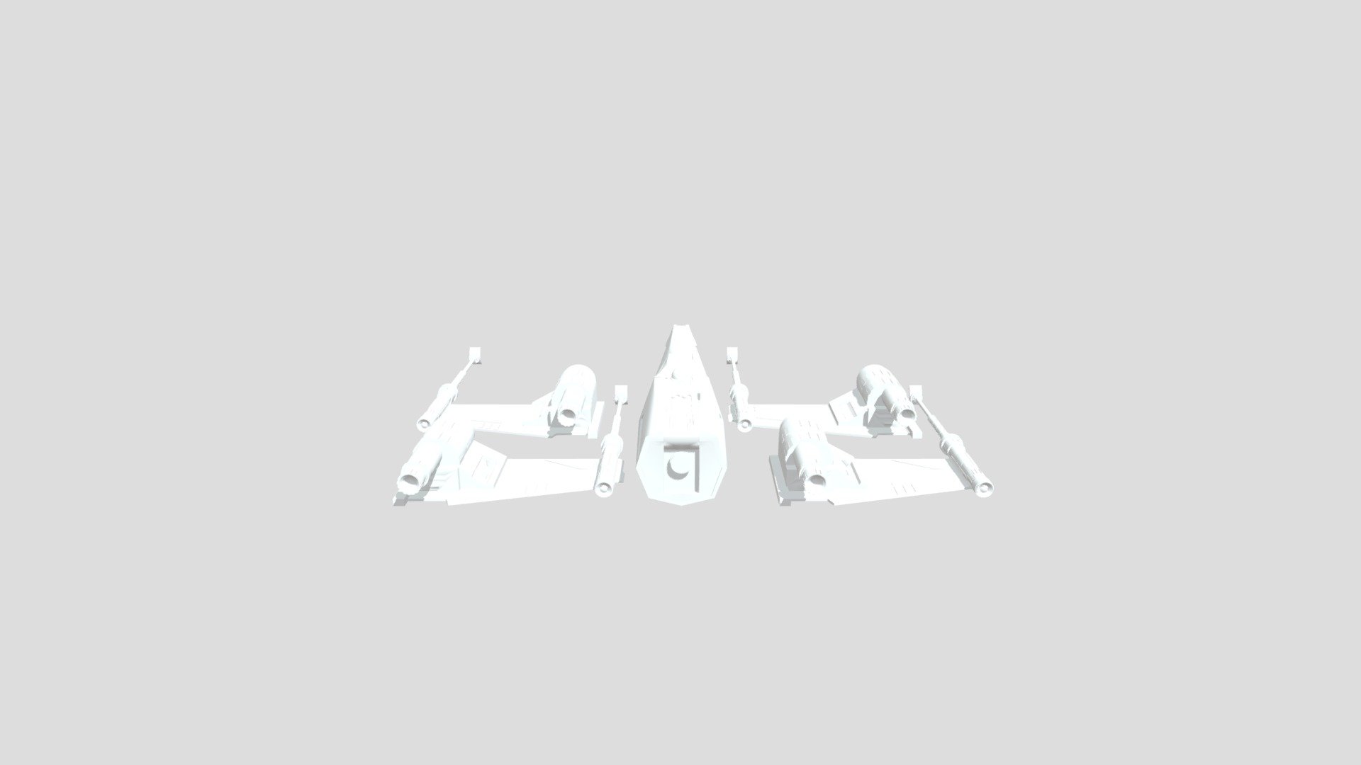 3D printable X-Wing T-65