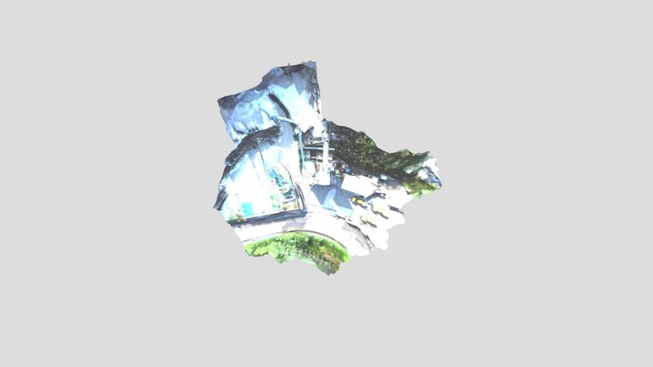 生コン工場（ウベコン浜田） 3D Model
