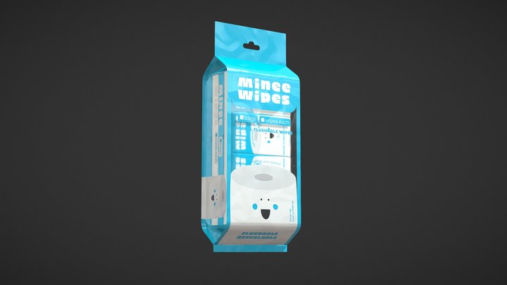 Retail Pack Blue 3D Model