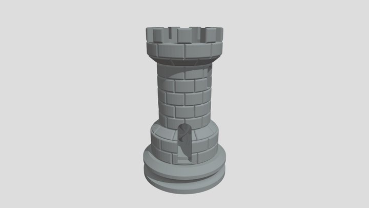 Chess rook 3D Model