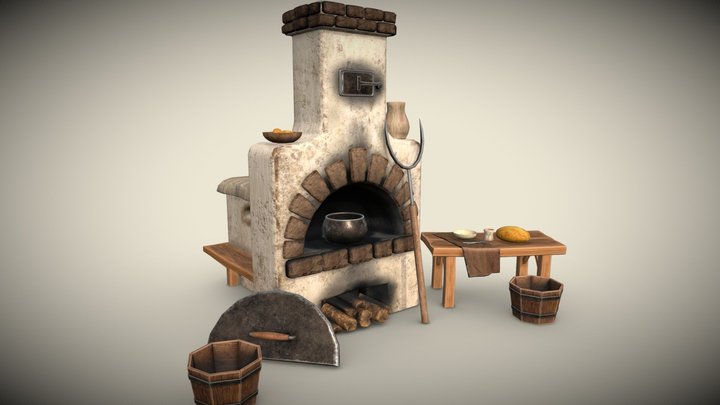 Oven for baking 3D model