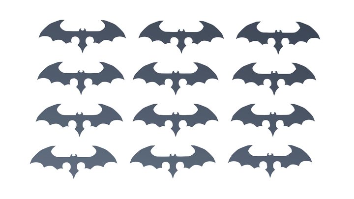 Batman Custom Design Batarang (Purple Rain Suit) 3D Model