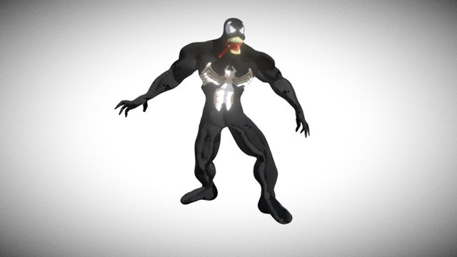 Venom (Spiderman) High Poly 3D Model