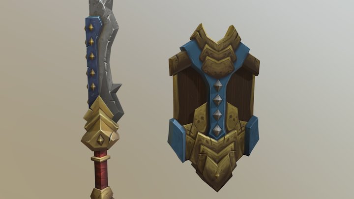 Sword N Shield 3D Model