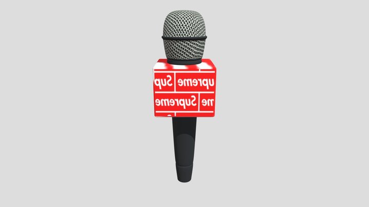 supreme mic 3D Model