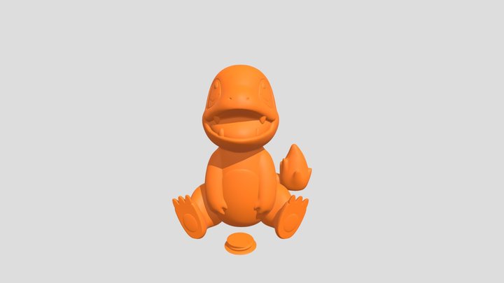 Alcancía de Charmander 3D Model