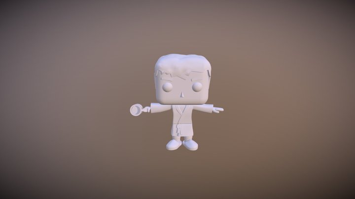 Jimmie Pulp fiction-pop vinyl 3D Model