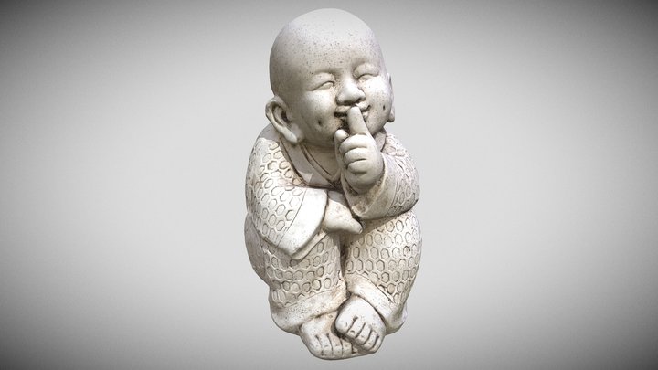 Little boy wants silence 3D Model