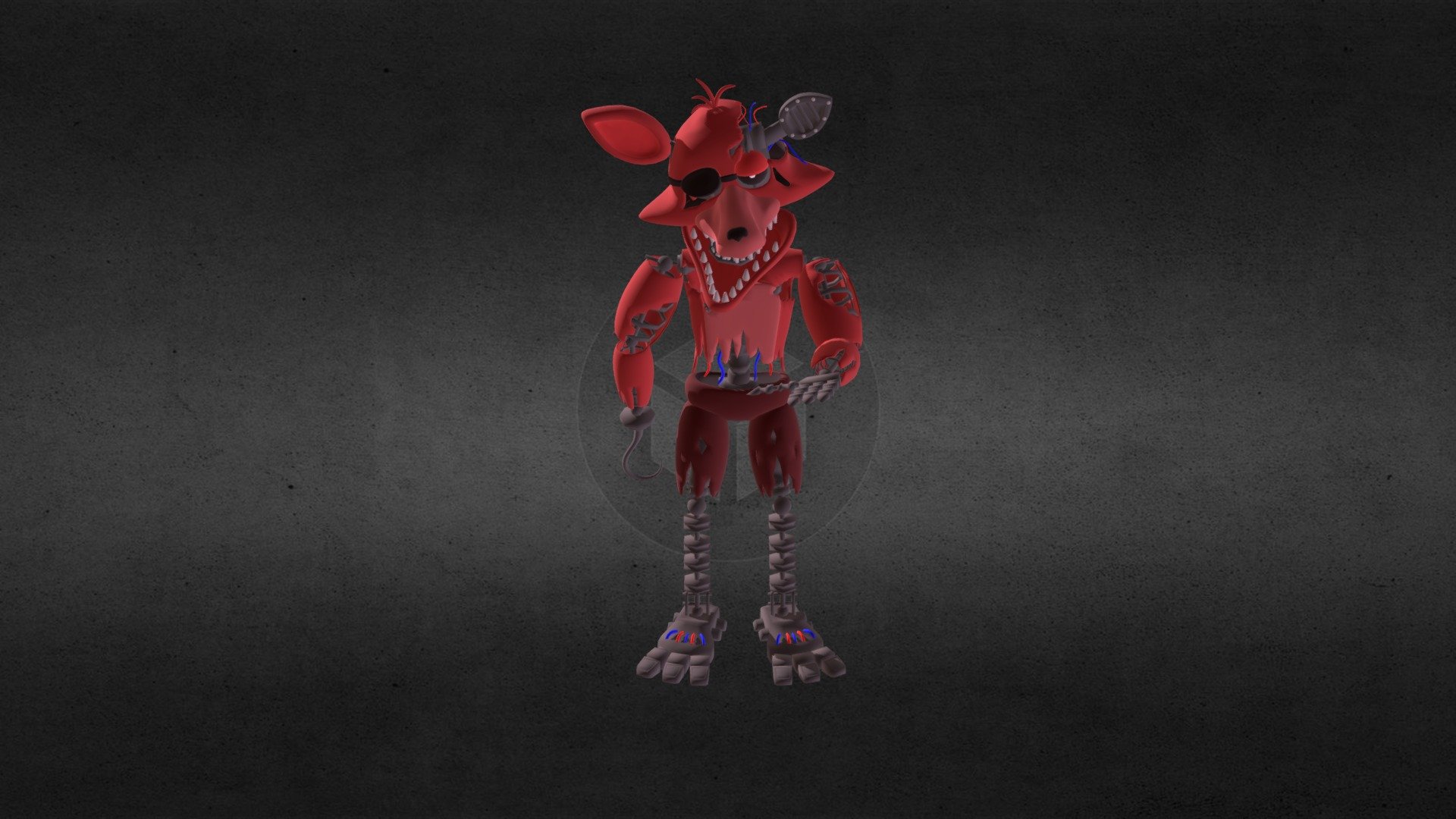 Withered Foxy 1 3d Model By 21 Nicholas E Hindre [af19d2f] Sketchfab