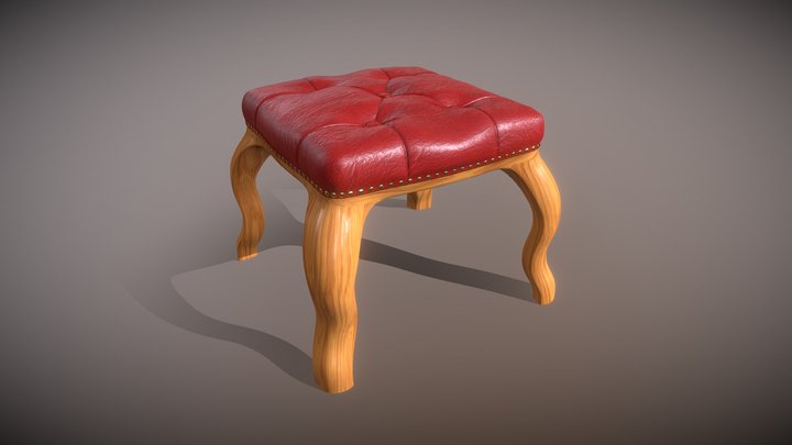 Baroque Ottoman - small 3D Model