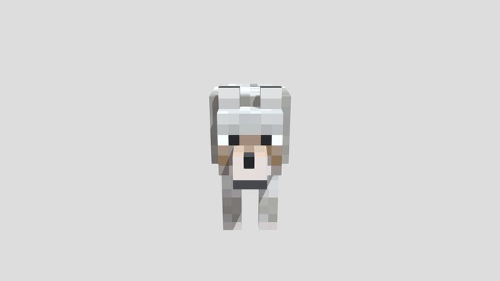 Minecraft - Wolf 3D Model