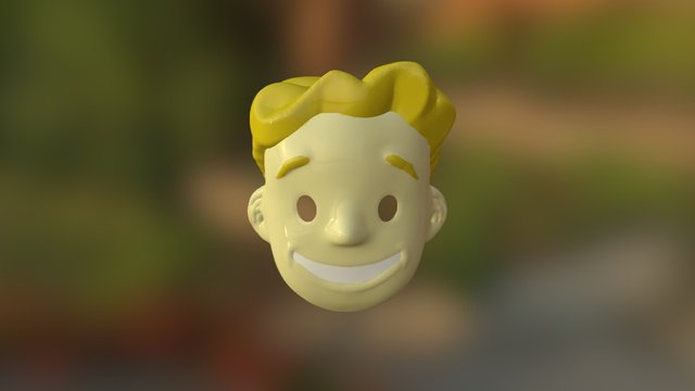 Vaultboy Mask 3D Model