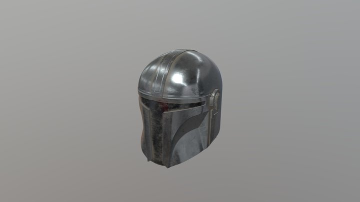 Mandalorian helmet fanmade. 3D Model