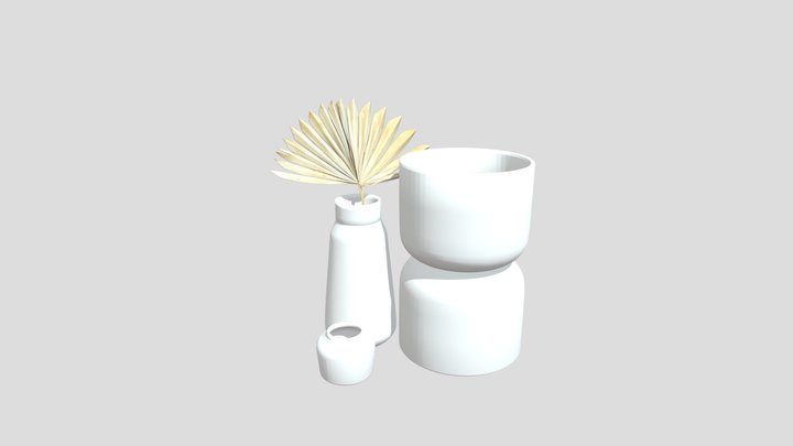 Small Ceramic Glossy Vase Decoration