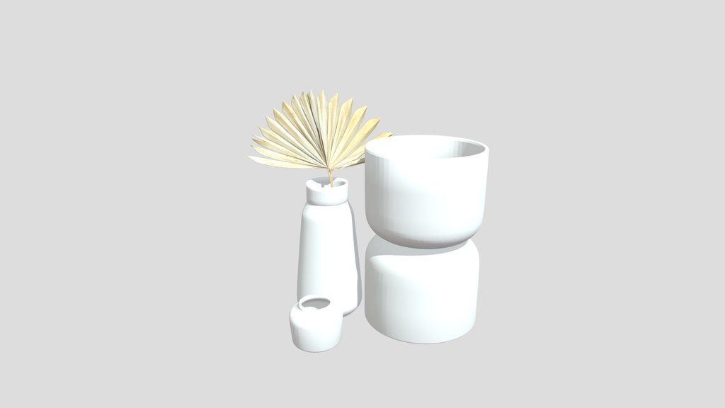 Small Ceramic Glossy Vase Decoration