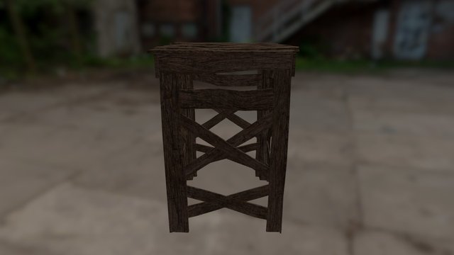 medieval scaffold - 4 3D Model