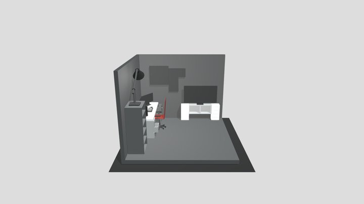 Isometric Room 4 3D Model