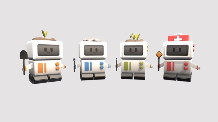 NovaTerra: Robots 3D Model