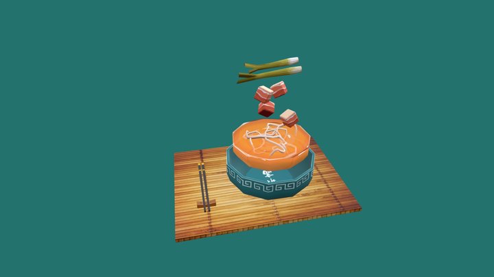 Noodles 3D Model