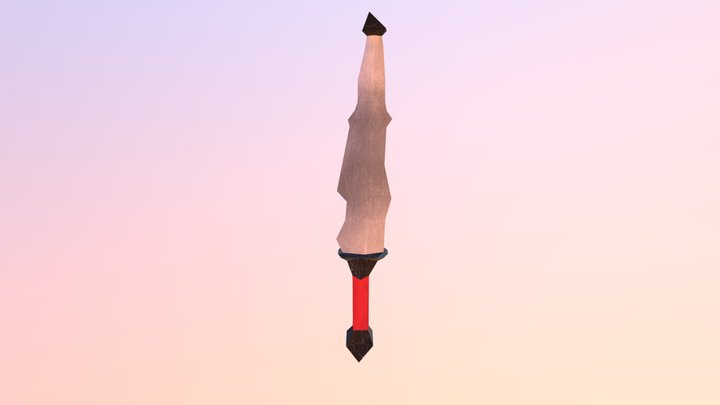 Sword Textured 3D Model