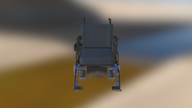 Simple Wheelchair 3D Model