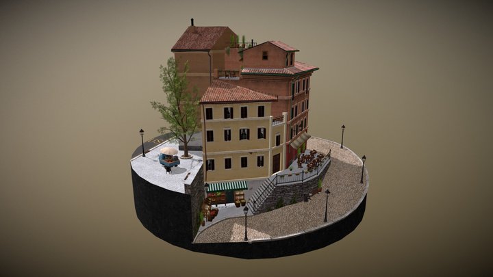 City scene Rome 3D Model