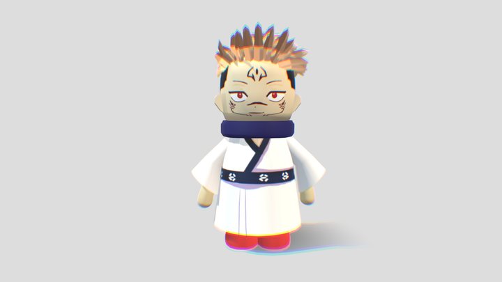 Sukuna Chibi 3D Model