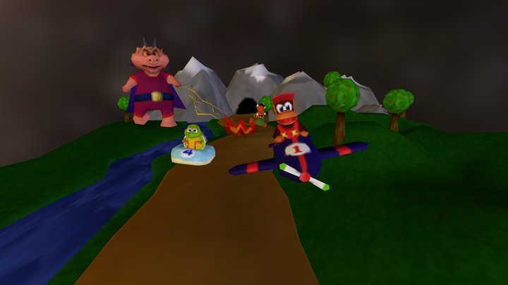 Diddy Kong Racing 3D Model